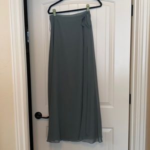 Revelry Hayden Chiffon Wrap Skirt. Size M. Color Sage.